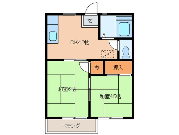 コーポ恵の物件間取画像